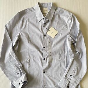 Calvin Klein Men's Slim Fit Light Blue Dress Button Down Shirt NWT